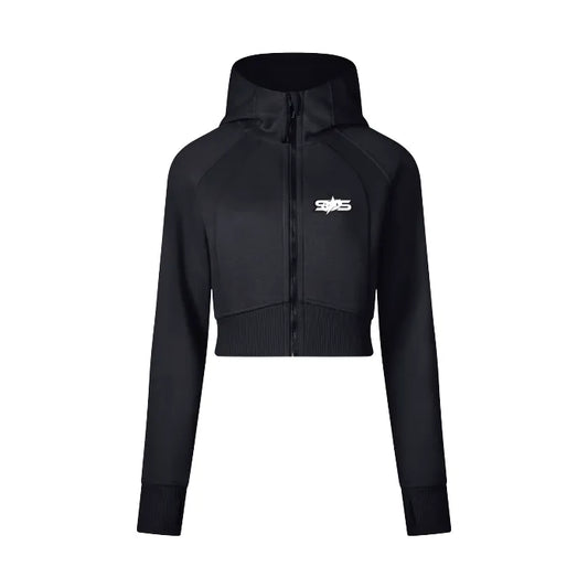 Women's Cropped Zip Hoodie (Set)